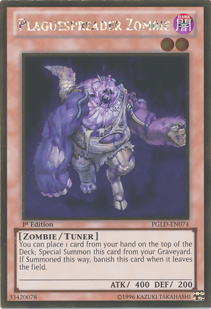 Plaguespreader Zombie [PGLD-EN074] Gold Rare (ONLINE ORDER ONLY)