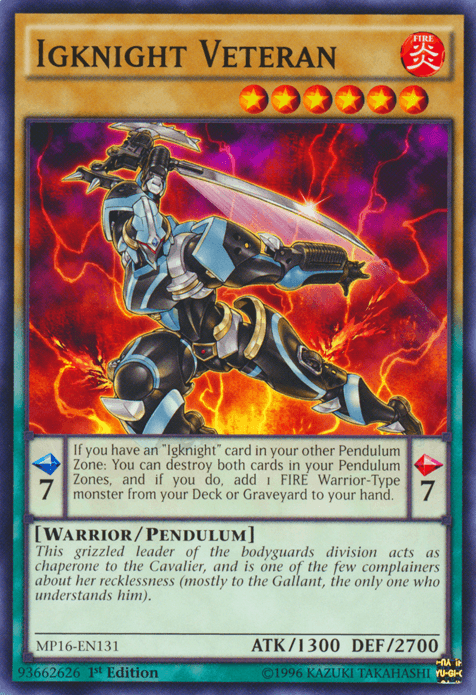 Igknight Veteran [MP16-EN131] Common (ONLINE ORDER ONLY)