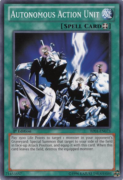 Autonomous Action Unit [BP01-EN073] Common (ONLINE ORDER ONLY)