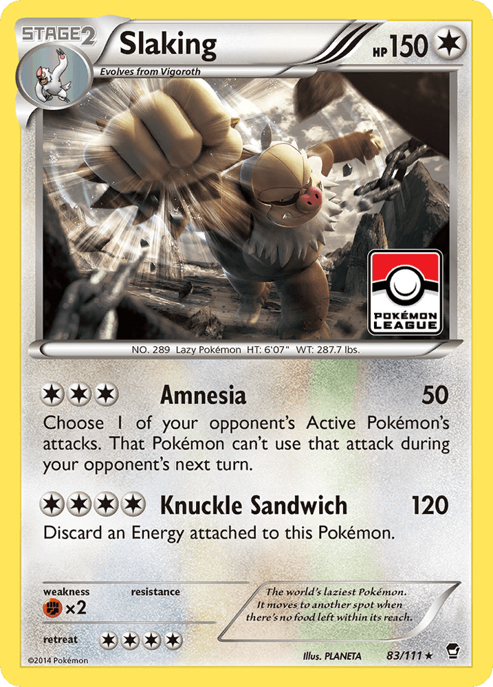 Slaking (83/111) [XY: Furious Fists] (Online Only)