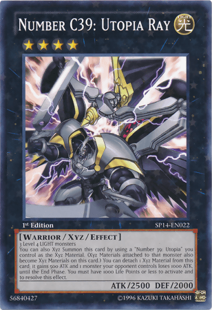 Number C39: Utopia Ray [SP14-EN022] Starfoil Rare (ONLINE ORDER ONLY)