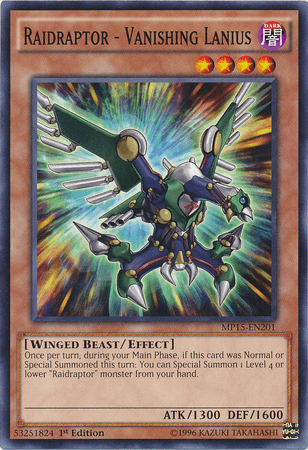 Raidraptor - Vanishing Lanius [MP15-EN201] Common (ONLINE ORDER ONLY)