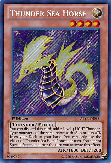 Thunder Sea Horse [ABYR-EN098] Secret Rare (ONLINE ORDER ONLY)