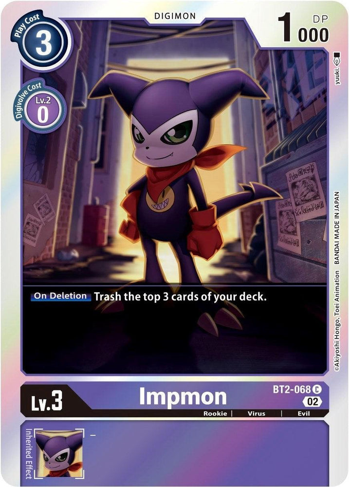 Impmon [BT2-068] (Alternate Art) [Starter Deck: Beelzemon Advanced Deck Set] (ONLINE ORDER ONLY)