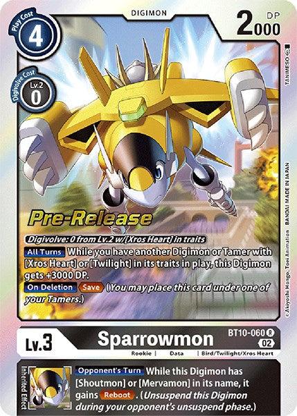 Sparrowmon [BT10-060] [Xros Encounter Pre-Release Cards] (ONLINE ORDER ONLY)