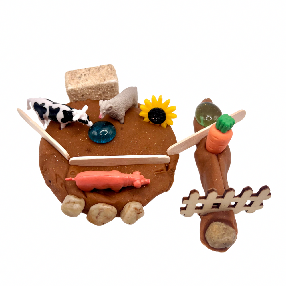Farm Animal Play Dough Sensory Jar Kit (ONLINE ORDER ONLY)