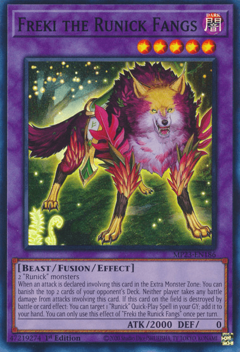 Freki the Runick Fangs [MP23-EN186] Super Rare (ONLINE ORDER ONLY)