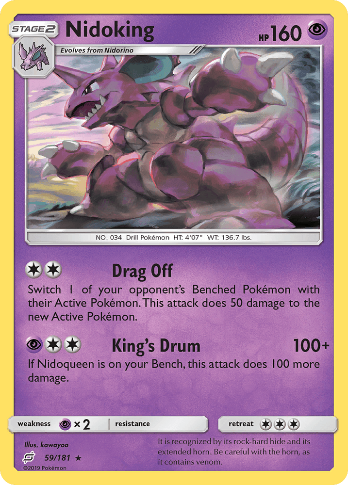 Nidoking (59/181) [Sun & Moon: Team Up] (Online Only)