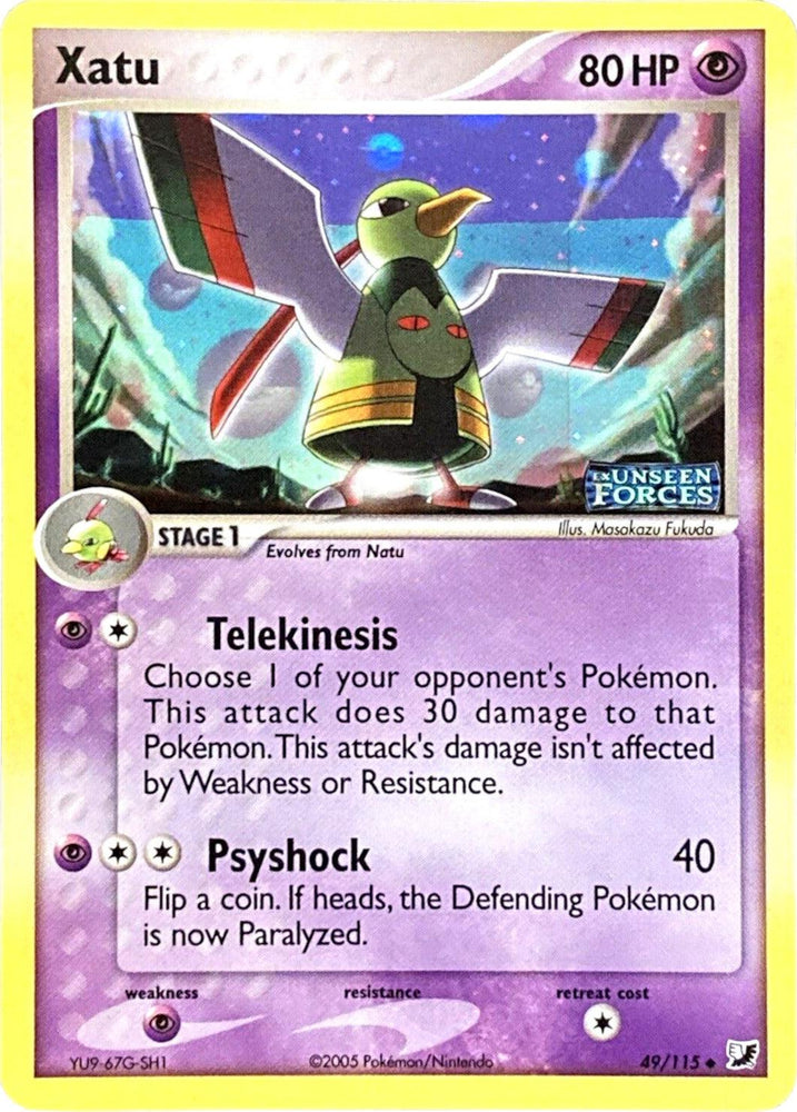 Xatu (49/115) (Stamped) [EX: Unseen Forces] (Online Only)