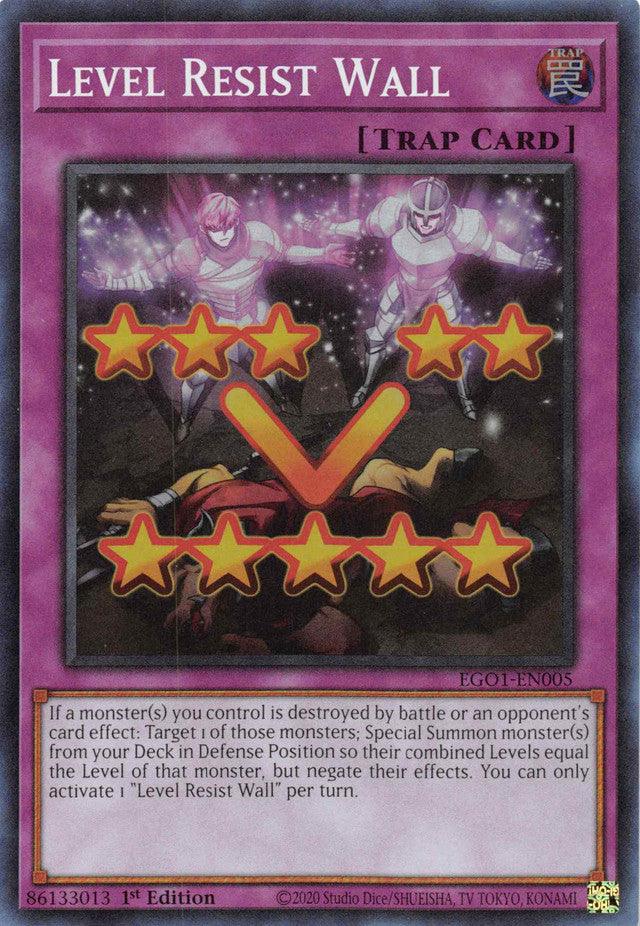 Level Resist Wall [EGO1-EN005] Super Rare (ONLINE ORDER ONLY)