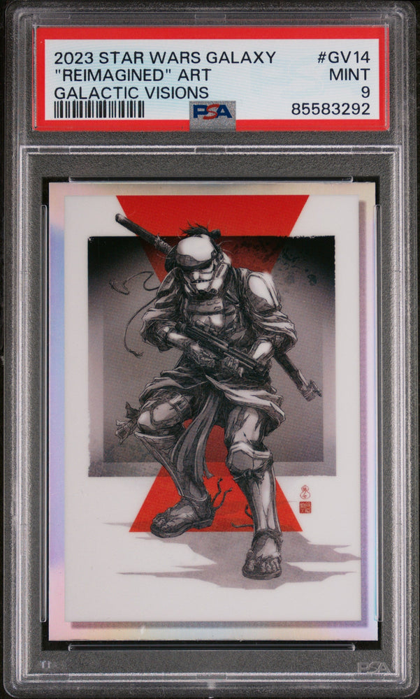 2023 TOPPS CHROME STAR WARS GALAXY GALACTIC VISIONS REIMAGINED "REIMAGINED" ART GALACTIC VISIONS #GV14 - PSA 9 (Online Order Only)