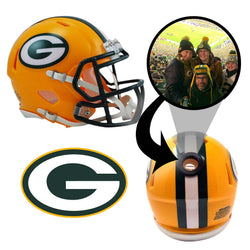 Green Bay Packers NFL Mini Helmet - Picture Inside (Online Order Only) (ONLINE ORDER ONLY)