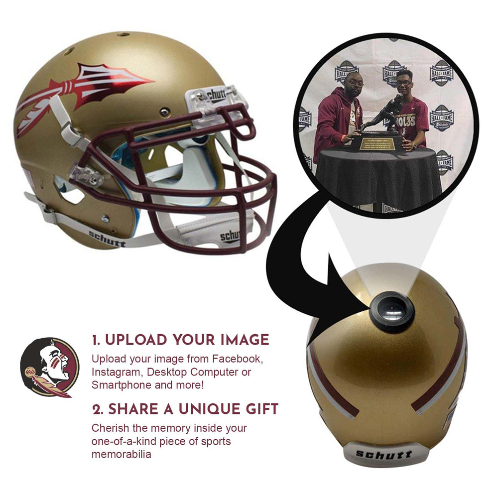Florida State Seminoles College Football Collectible Mini Helmet - Picture Inside - FANZ Collectibles (Online Order Only) (ONLINE ORDER ONLY)