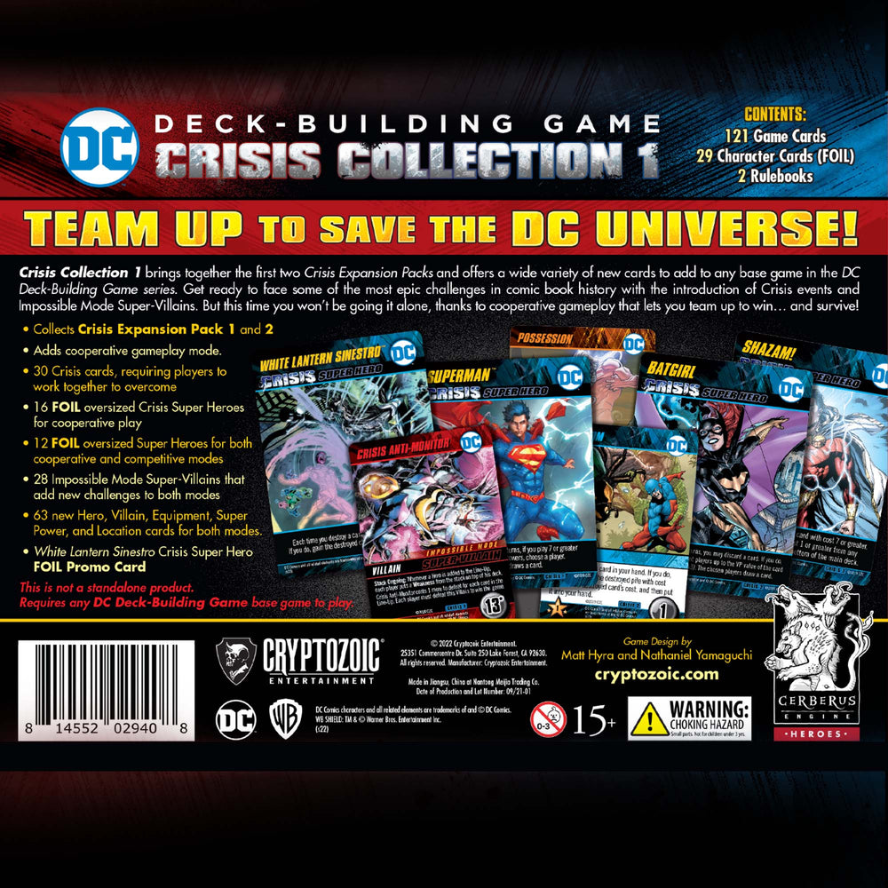 DC Deck-Building Game: Crisis Collection 1 (ONLINE ORDER ONLY)