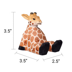 Handmade Wood-Carved Giraffe Cellphone Stand (ONLINE ORDER ONLY)