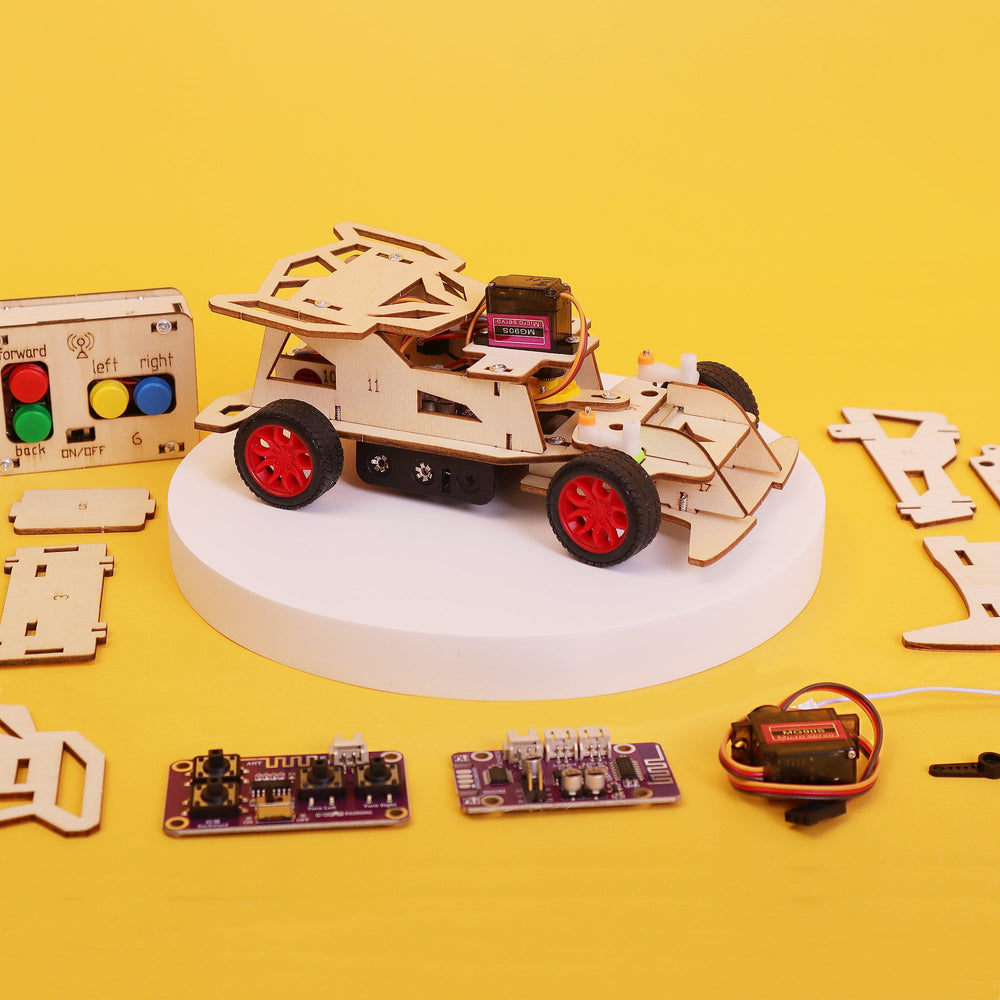 Steering Remote-Controlled Car DIY Kit, Educational STEM Toy (ONLINE ORDER ONLY)