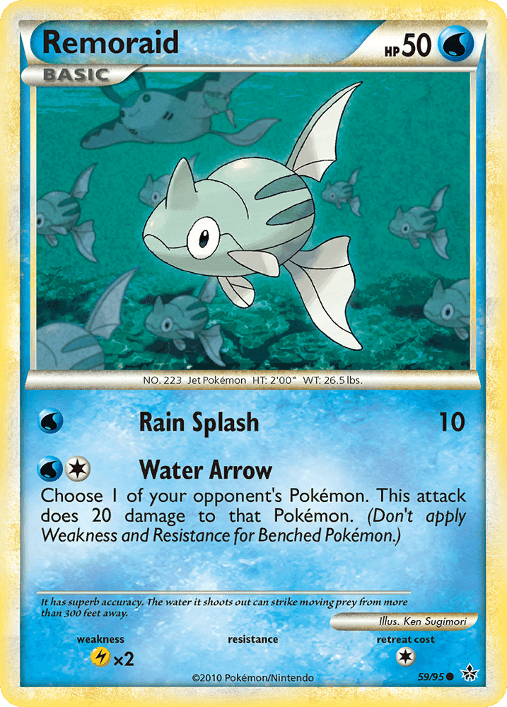 Remoraid (59/95) [HeartGold & SoulSilver: Unleashed] (Online Only)
