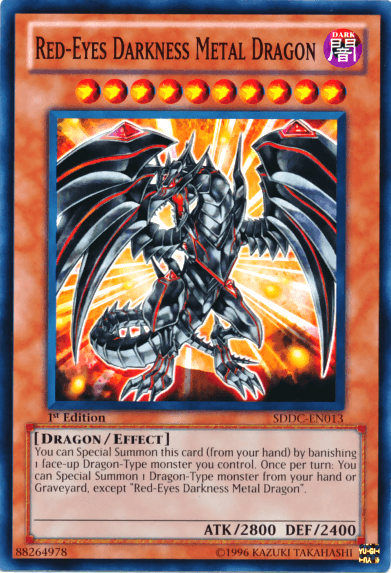 Red-Eyes Darkness Metal Dragon [SDDC-EN013] Common (ONLINE ORDER ONLY)