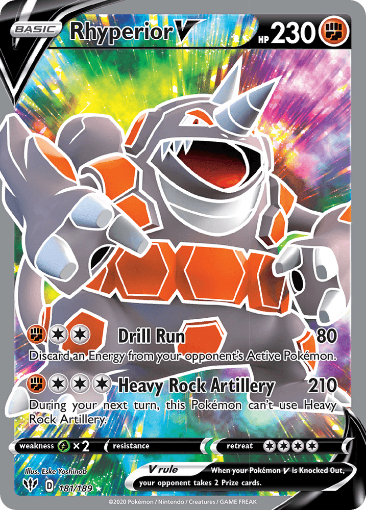Rhyperior V (181/189) [Sword & Shield: Darkness Ablaze] (Online Only)