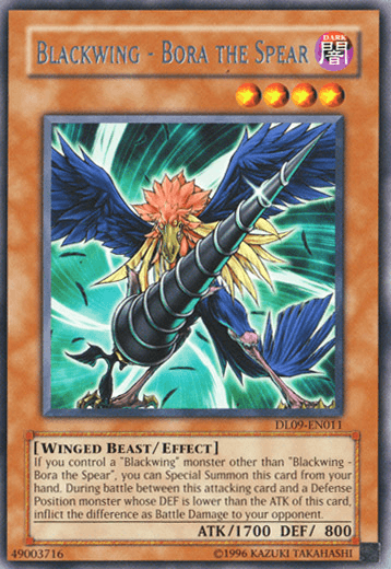 Blackwing - Bora the Spear (Silver) [DL09-EN011] Rare (ONLINE ORDER ONLY)
