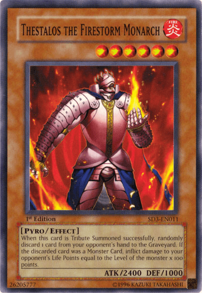 Thestalos the Firestorm Monarch [SD3-EN011] Common (ONLINE ORDER ONLY)
