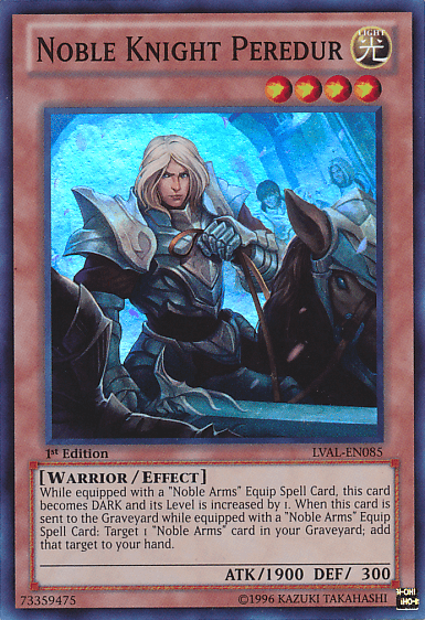 Noble Knight Peredur [LVAL-EN085] Super Rare (ONLINE ORDER ONLY)