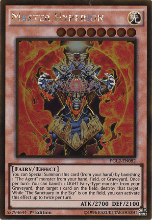 Master Hyperion [PGL2-EN082] Gold Rare (ONLINE ORDER ONLY)