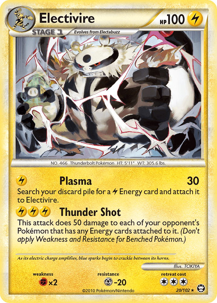 Electivire (20/102) [HeartGold & SoulSilver: Triumphant] (Online Only)