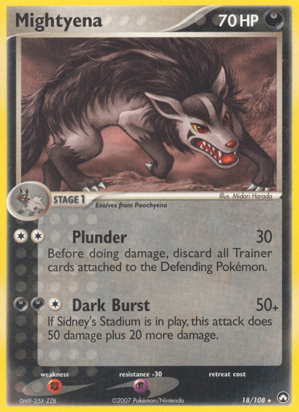 Mightyena (18/108) [EX: Power Keepers] (Online Only)