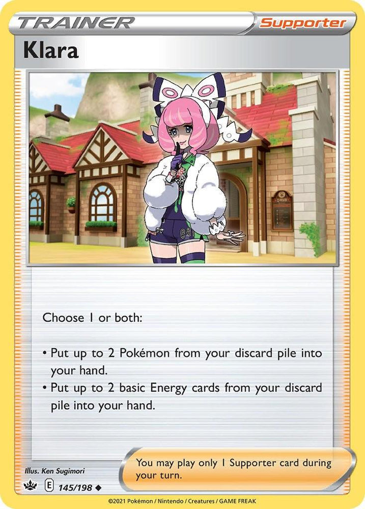 Klara (145/198) (Cosmos Foil) [Sword & Shield: Chilling Reign] (Online Only)