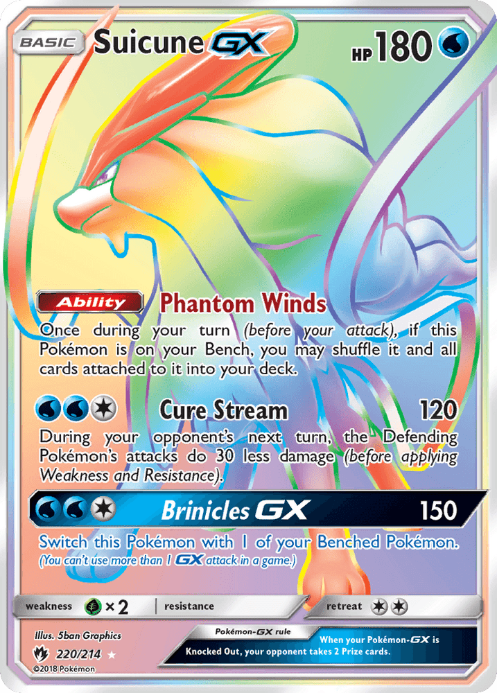 Suicune GX (220/214) [Sun & Moon: Lost Thunder] (Online Only)