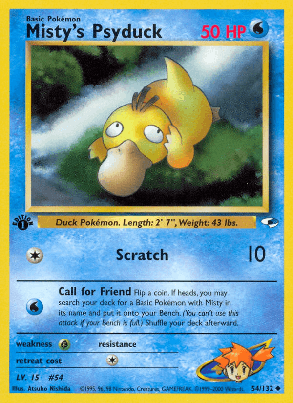 Misty's Psyduck (54/132) [Gym Heroes 1st Edition] (Online Only)