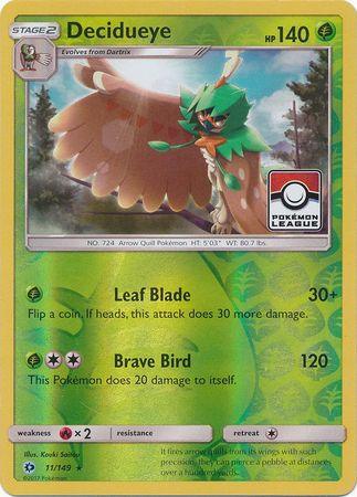 Decidueye (11/149) (League Promo) [Sun & Moon: Base Set] (Online Only)