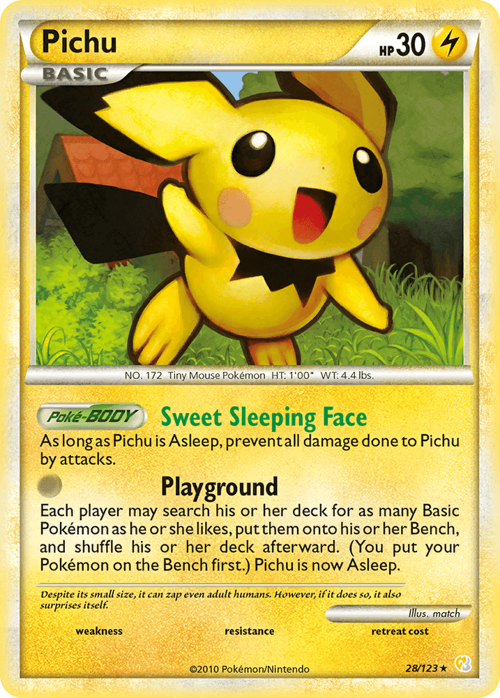 Pichu (28/123) [HeartGold & SoulSilver: Base Set] (Online Only)