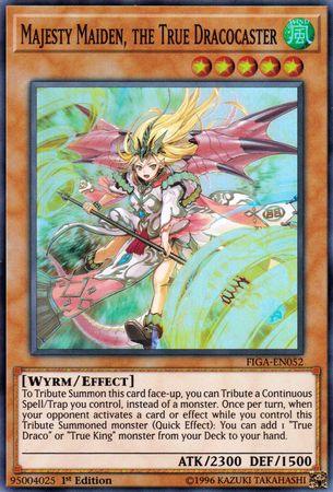 Majesty Maiden, the True Dracocaster [FIGA-EN052] Super Rare (ONLINE ORDER ONLY)