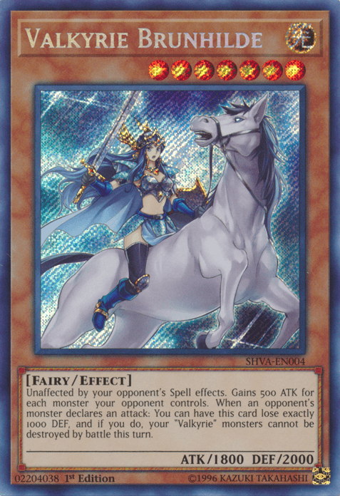 Valkyrie Brunhilde [SHVA-EN004] Secret Rare (ONLINE ORDER ONLY)
