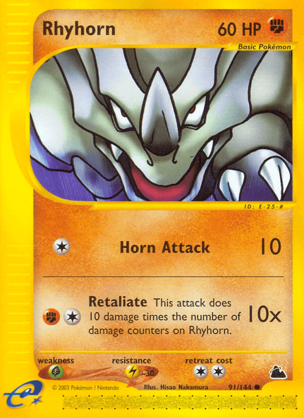 Rhyhorn (91/144) [Skyridge] (Online Only)