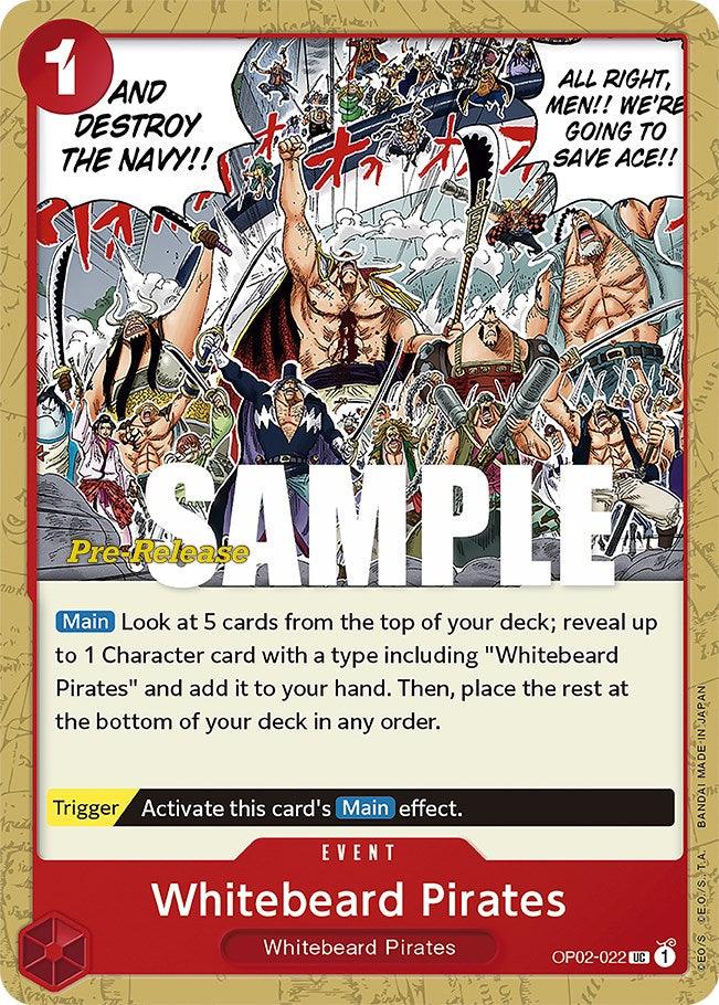 Whitebeard Pirates [Paramount War Pre-Release Cards] (ONLINE ORDER ONLY)