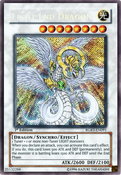 Light End Dragon [RGBT-EN091] Secret Rare (ONLINE ORDER ONLY)