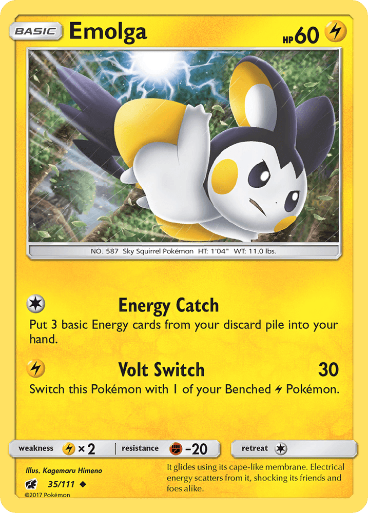 Emolga (35/111) [Sun & Moon: Crimson Invasion] (Online Only)