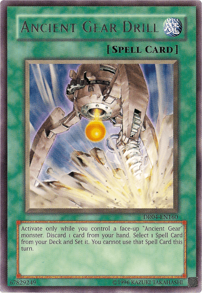 Ancient Gear Drill [DR04-EN160] Rare (ONLINE ORDER ONLY)