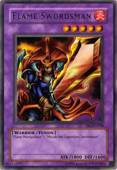 Flame Swordsman [DB1-EN100] Rare (ONLINE ORDER ONLY)