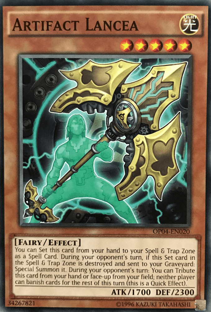 Artifact Lancea [OP04-EN020] Common (ONLINE ORDER ONLY)