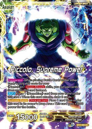 Piccolo // Piccolo, Supreme Power (BT17-082) [Ultimate Squad] (ONLINE ORDER ONLY)