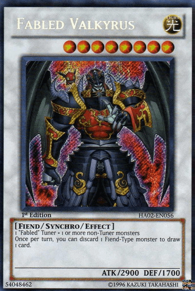 Fabled Valkyrus [HA02-EN056] Secret Rare (ONLINE ORDER ONLY)
