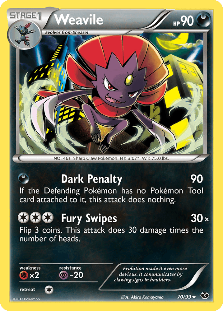 Weavile (70/99) [Black & White: Next Destinies] (Online Only)