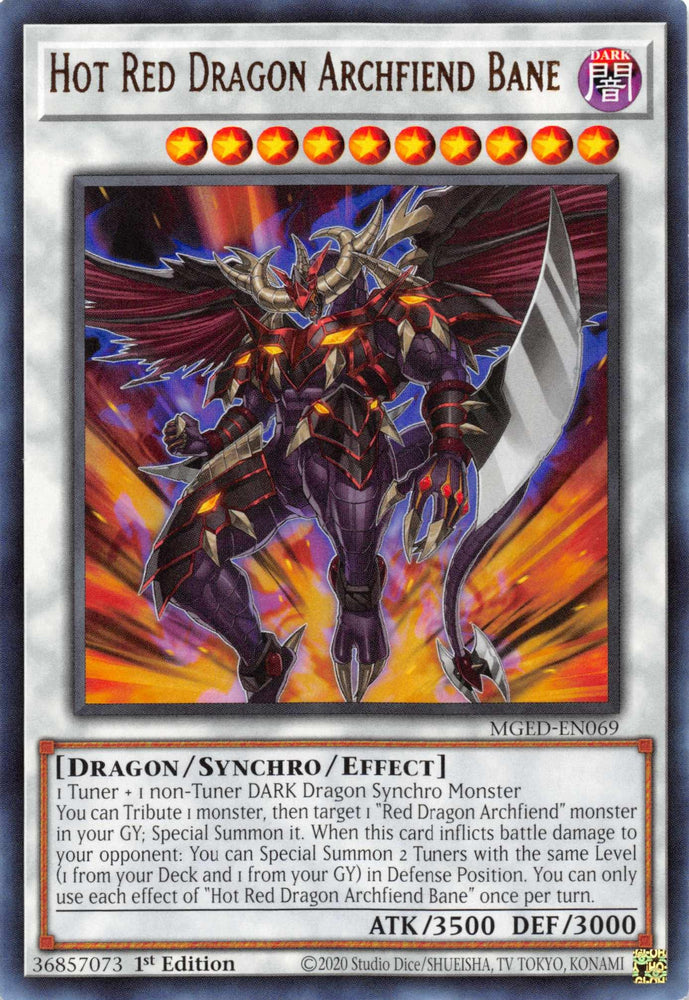 Hot Red Dragon Archfiend Bane [MGED-EN069] Rare (ONLINE ORDER ONLY)