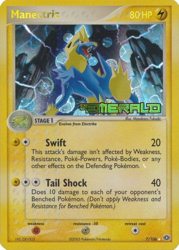 Manectric (7/106) (Stamped) [EX: Emerald] (Online Only)