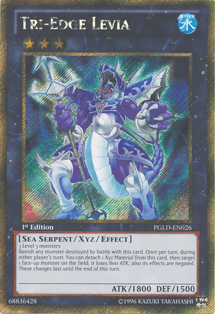 Tri-Edge Levia [PGLD-EN026] Gold Secret Rare (ONLINE ORDER ONLY)