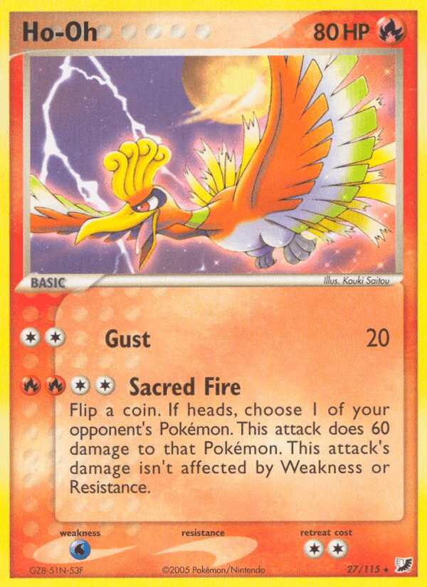 Ho-Oh (27/115) [EX: Unseen Forces] (Online Only)